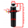 SIŁOWNIK HYDRAULICZNY WYWROTU PRZYCZEPY 6T 1200 mm, 120 cm 4-STOPNIOWY